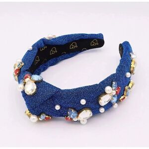 Americana Headband - Crystal Headband in Sparkling Royal Blue